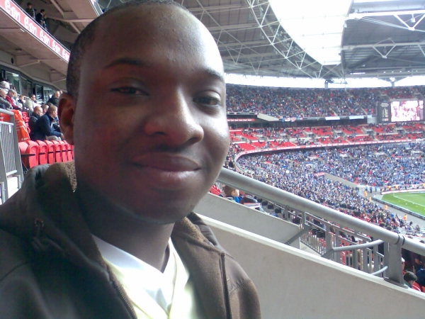 me @ wembley to watch portsmouth beat west brom - click for next photo