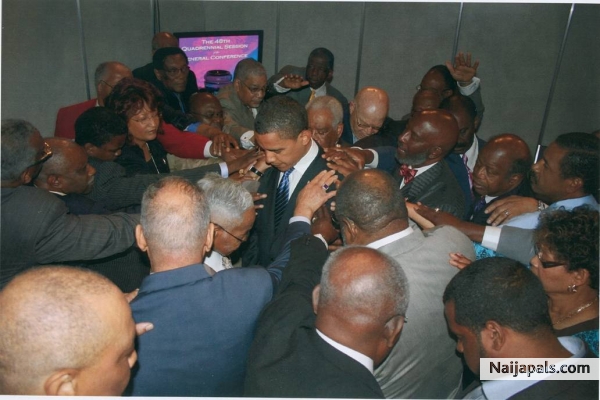 Power Behind Prayers ( Attending A Prayer Meeting For Obama) - click for next photo