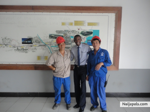 me and my chinese friend at CCECC site in zhao pin - click for next photo