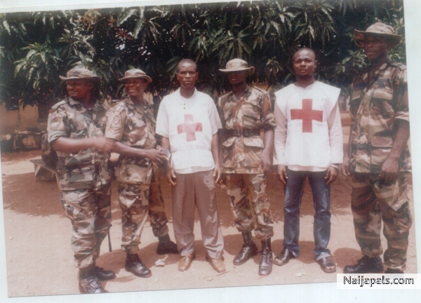 Me and my Army pals - click for next photo