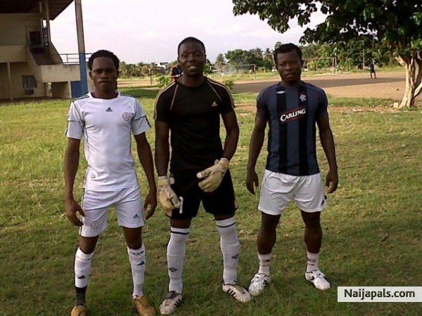 With my team mates - click for next photo