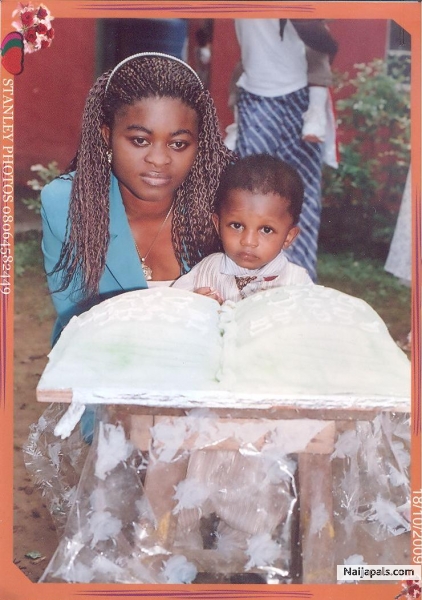 Aunty Beni and Little Kingley (My grand son) - click for next photo