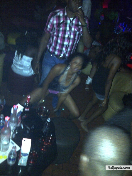 having fun at Page club in Ikeja, Lagos state - click for next photo