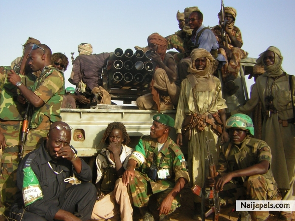 Darfur rebels - click for next photo