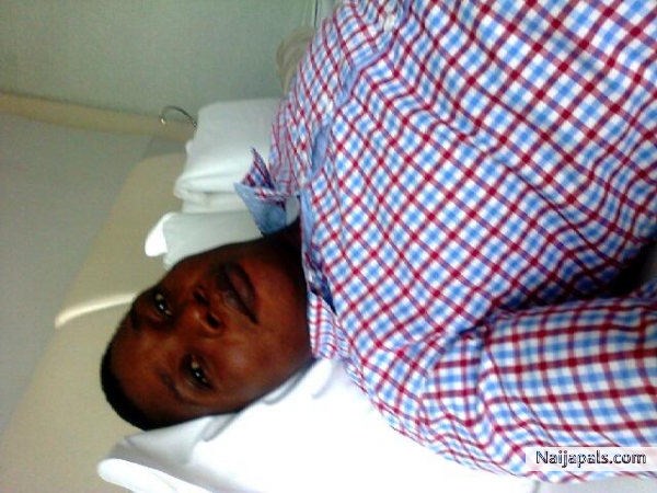 Moi after d tedious orientation program - click for next photo
