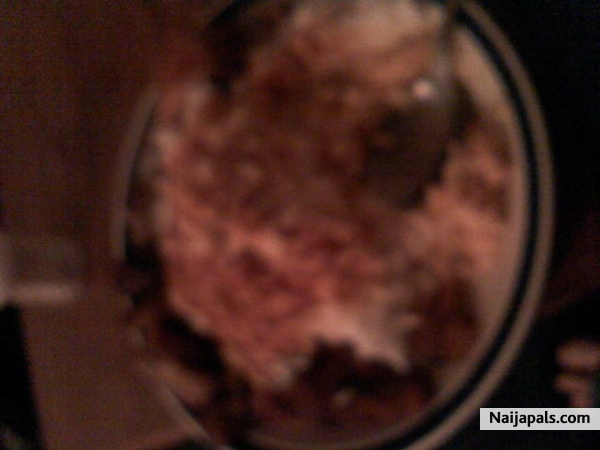 my naija food yes i coked it my self rice stew n dodo - click for next photo