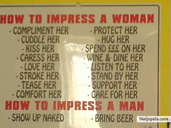 How 2 impress a woman - click for next photo