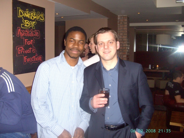 with ma manager Matthew Brown - click for next photo