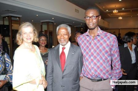 me and kofi annan and wife - click for next photo