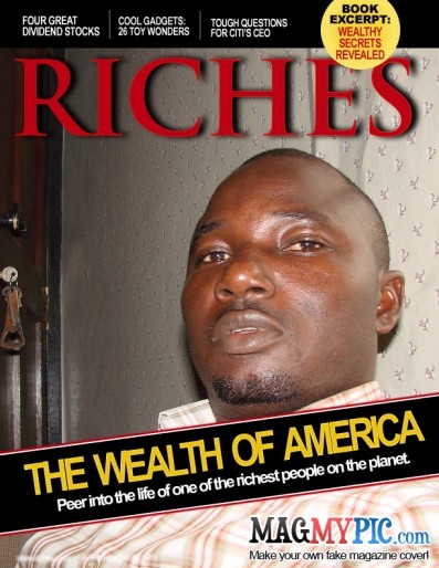 on magazine front page - click for next photo