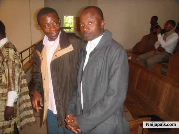 ' Right) Jeremiah From Congo & My self - click for next photo