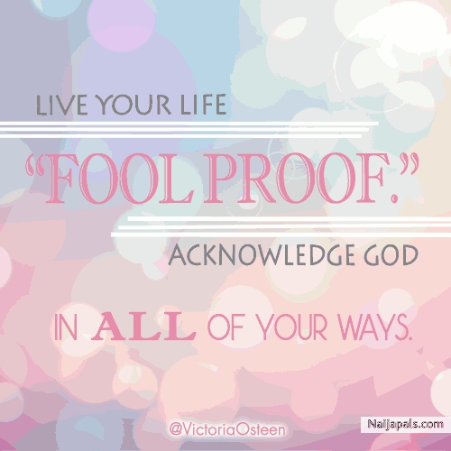 The fear of the LORD is the beginning of WISDOM...if u want to be wise,u know what do,FEAR GOD! - click for next photo