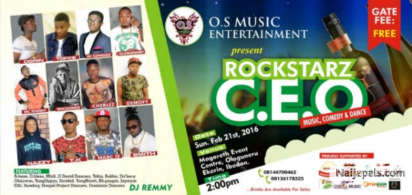O.S music is coimg wt a big show in Ibadan on 21 of this month 2016 - click for next photo