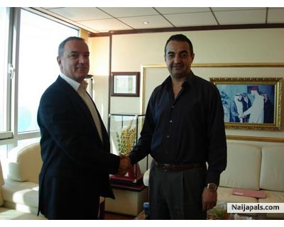 Mohamed Dekkak Chairman and Founder of Adgeco Group Agency agreement sign with F.E.P Ltd - click for next photo