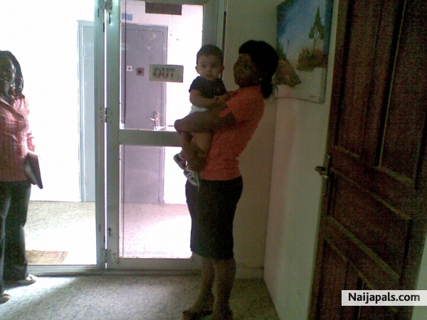 Tina with Ibrahim Junior - click for next photo