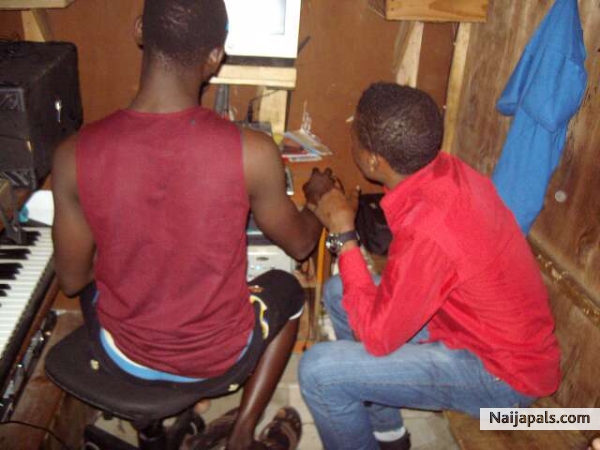 working @ the studio - click for next photo