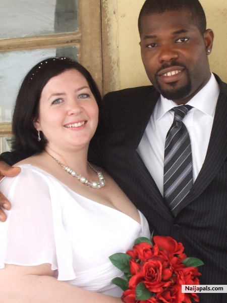 On our wedding day - click for next photo