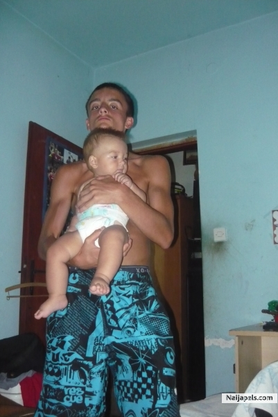 cute little baby Gabriel and me - click for next photo