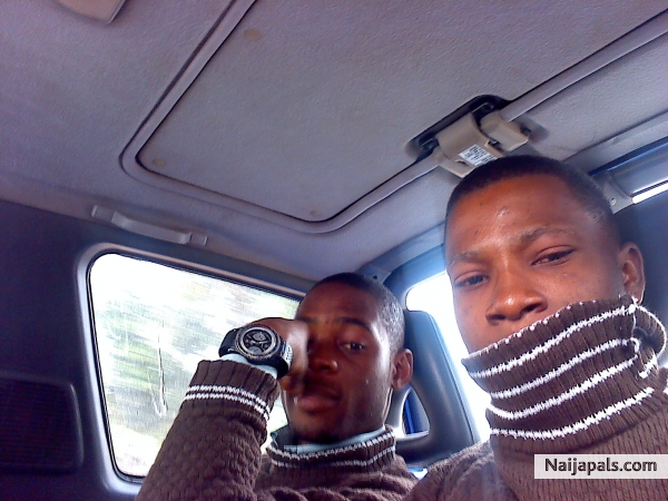 me and my best friend at uk after we landed at the port - click for next photo
