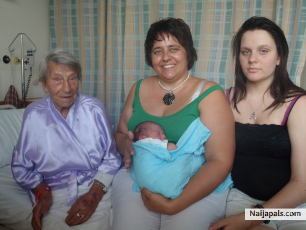My Grand Mother, Myself, My Daughter (Rhianna) and My Grandson (Ashley) - click for next photo