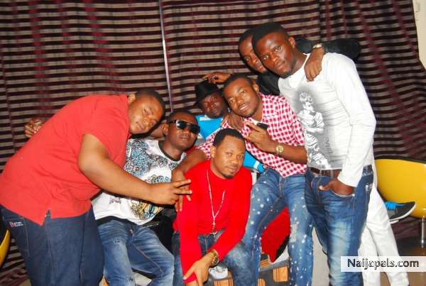 me and friends in making the video of bend down low - click for next photo