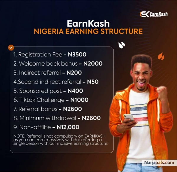 Join EARN KASH TECHNOLOGY To make money - click for next photo