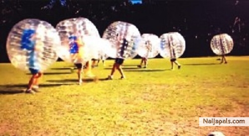 Buy bubble football equipment - click for next photo